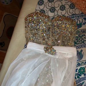 Romper with detachable skirt